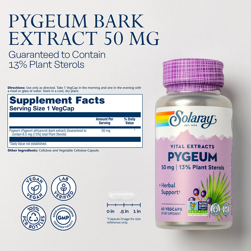 Solaray Vital Extracts Pygeum 50 mg