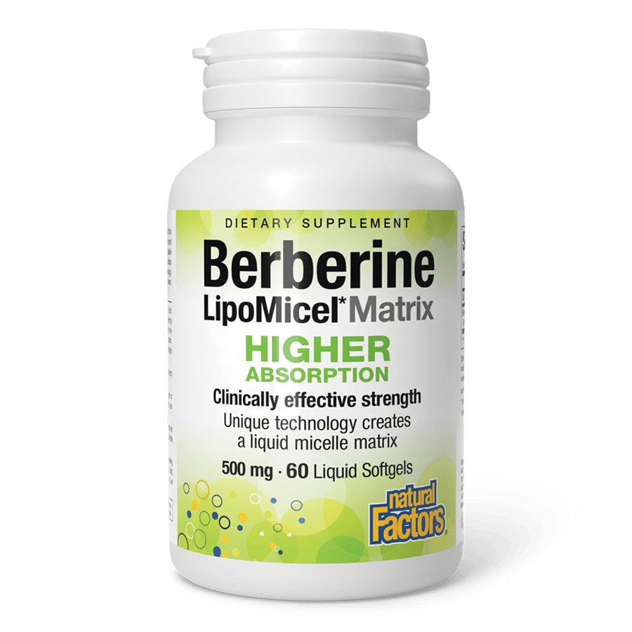 Natural Factors Berberine LipoMicel Matrix 500 mg