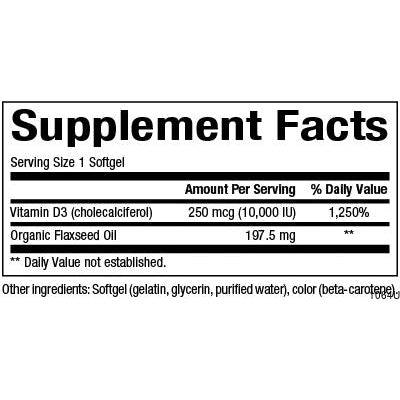 Natural Factors Vitamin D3 10,000 IU