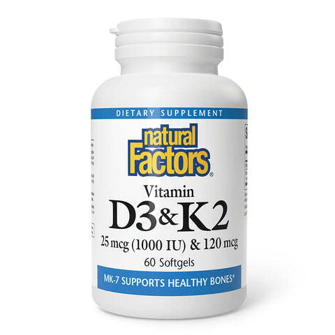 Natural Factors Vitamin D3 & K2