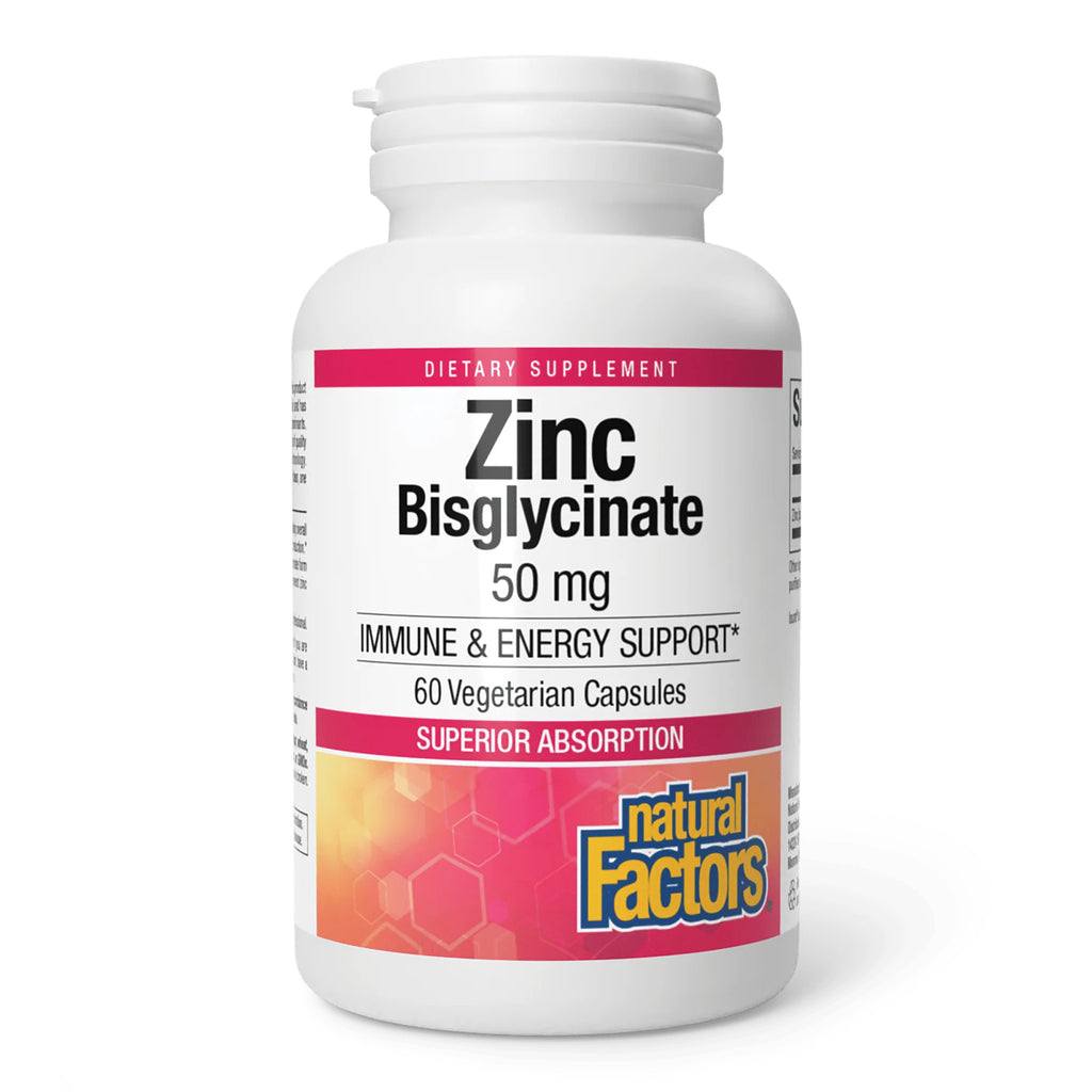 Natural Factors Zinc Bisglycinate 50 mg