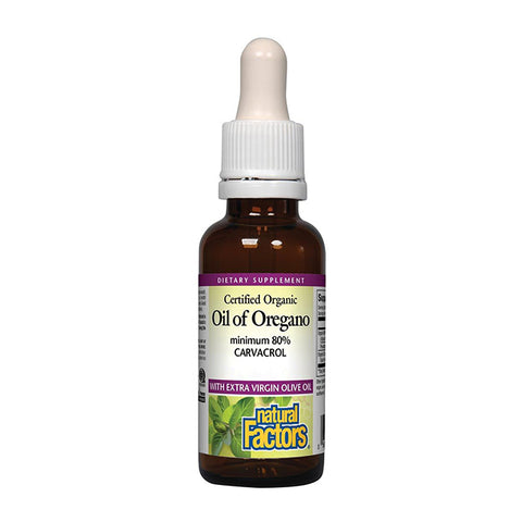 Natural Factors Certified Organic Oil of Oregano Liquid