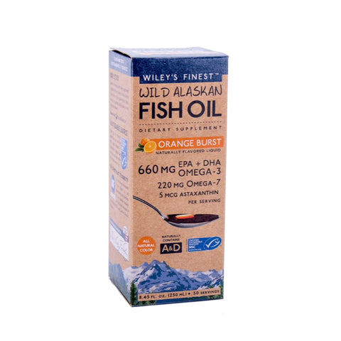 Wiley's Finest Fish Oil Orange Burst (w/ Omega-7 and Astaxanthin)