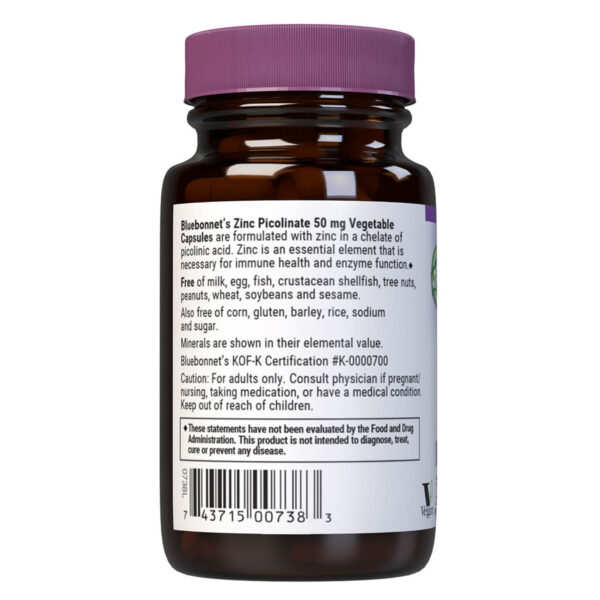 Bluebonnet Zinc Picolinate 50mg - Image 4