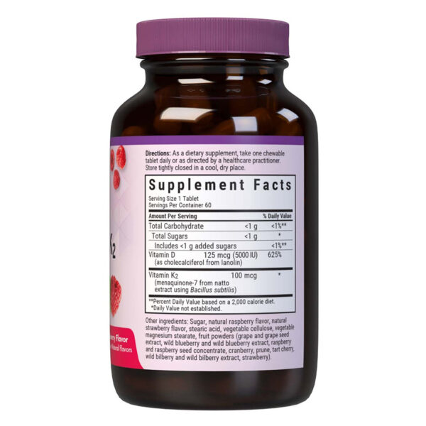Bluebonnet Vitamin D3 & K2 EarthSweet Chewables - Image 3