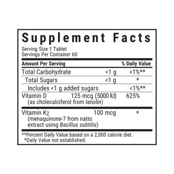 Bluebonnet Vitamin D3 & K2 EarthSweet Chewables - Image 2