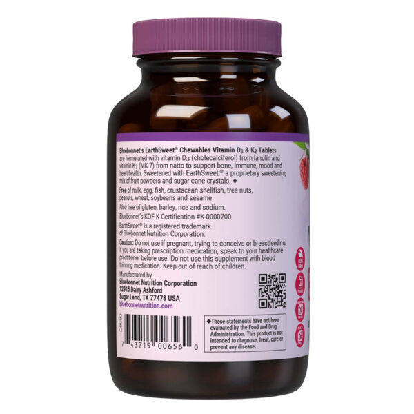 Bluebonnet Vitamin D3 & K2 EarthSweet Chewables - Image 4
