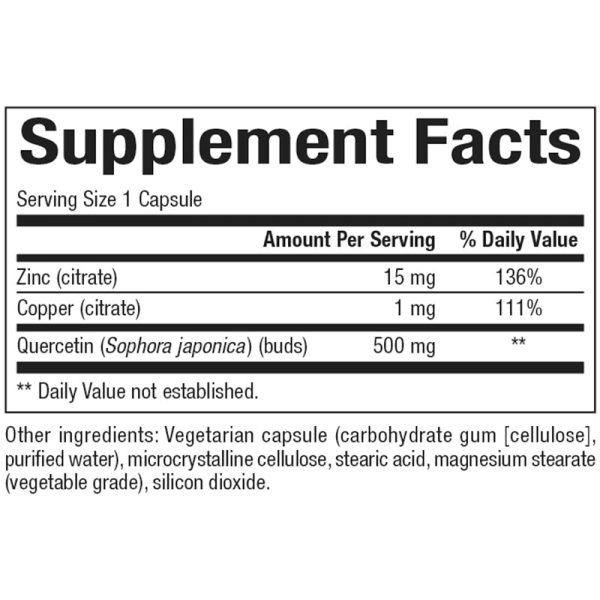 Natural Factors Quercetin with Zinc & Copper - Image 3