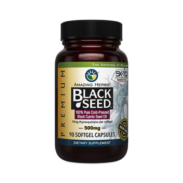 Amazing Herbs Black Seed Oil Softgels 500mg