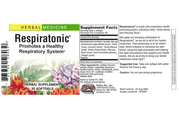 Herbs Etc. Respiratonic Softgels - Image 3