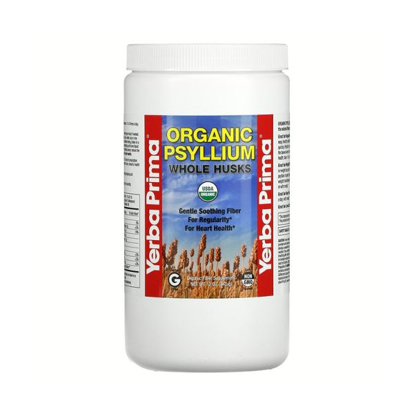 Yerba Prima Organic Psyllium Whole Husks 12 oz