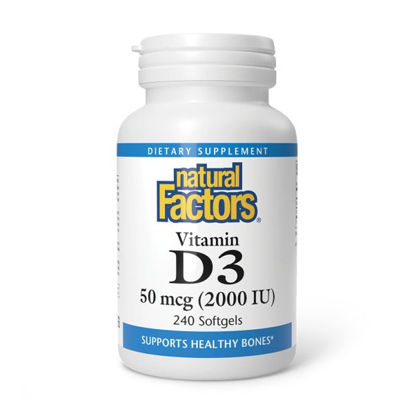 Natural Factors Vitamin D3 2000 IU - Image 3