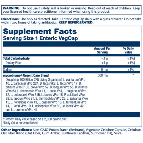 Solaray mycrobiome Urgent Care Formula - Image 3