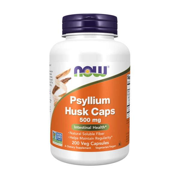 NOW Psyllium Husk Caps 500 mg