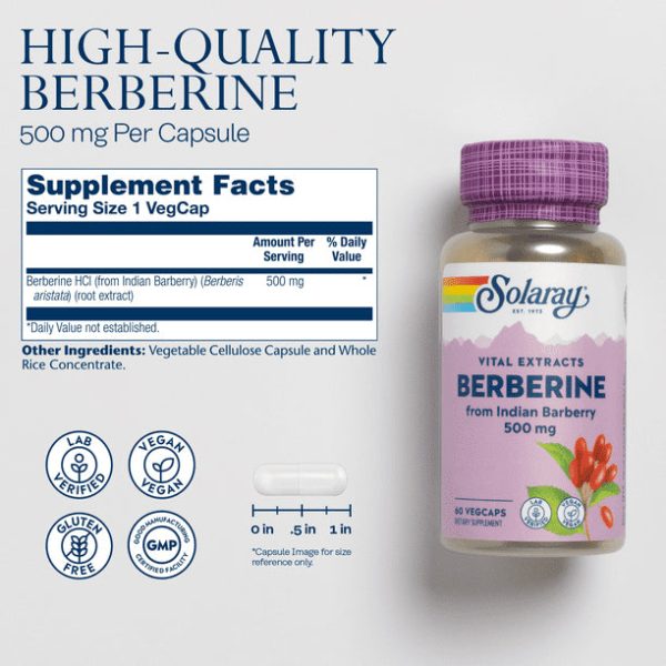 Solaray Berberine 500 mg - Image 3