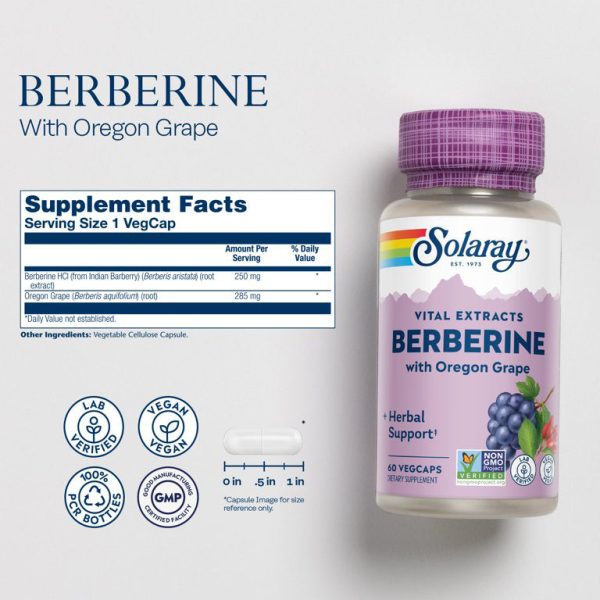 Solaray Berberine Root Extract 250 mg - Image 3