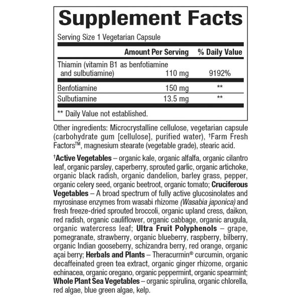 Natural Factors Benfotiamine B1 - Image 3