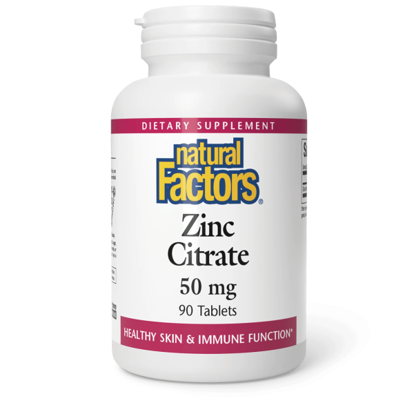 Natural Factors Zinc Citrate 50 mg