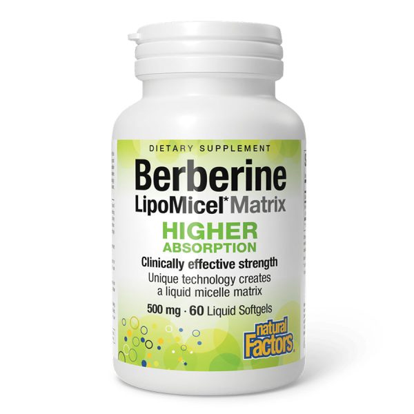 Natural Factors Berberine LipoMicel Matrix 500 mg