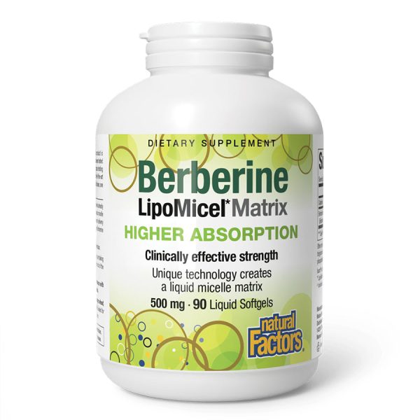 Natural Factors Berberine LipoMicel Matrix 500 mg - Image 4