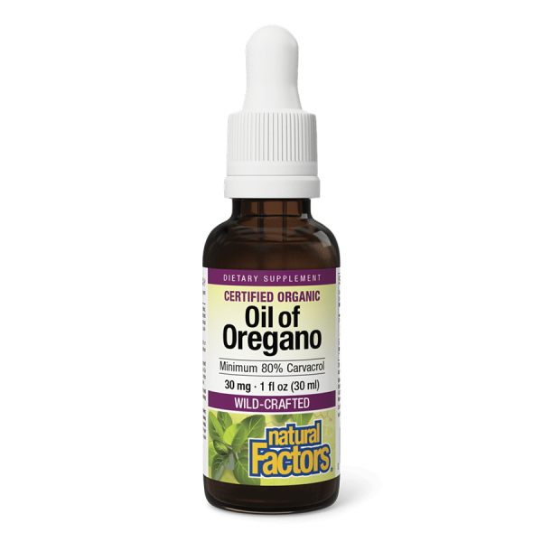 Natural Factors Certified Organic Oil of Oregano Liquid