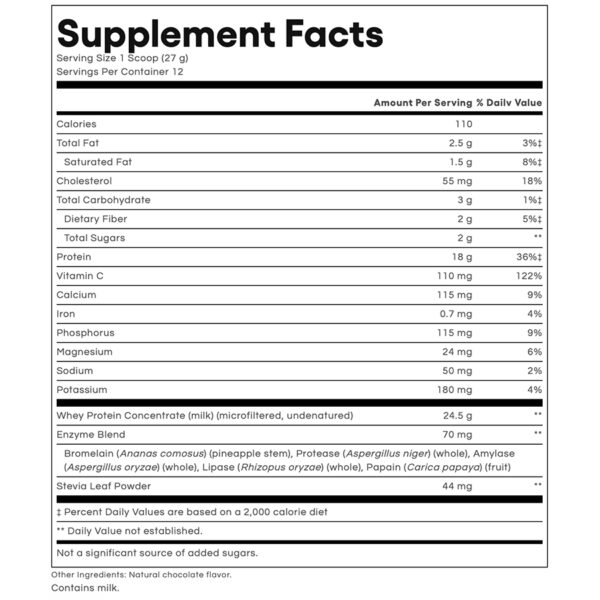 Natural Factors Whey Protein Chocolate - Image 2