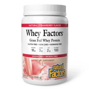 Natural Factors Whey Protein Strawberry