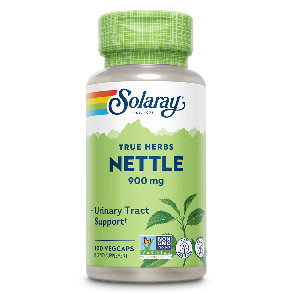Solaray True Herbs Nettle 900 mg 100 VegCaps bottle front